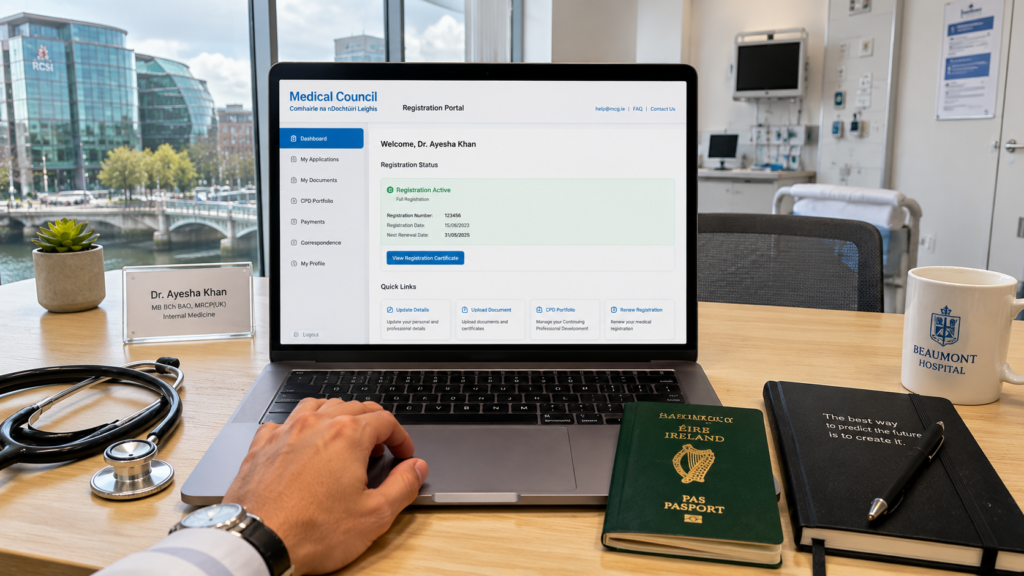 imc registration, imc registration check, irish medical council register, medical council register, PRES exam Ireland, EPIC verification IMC, IMC fees 2026